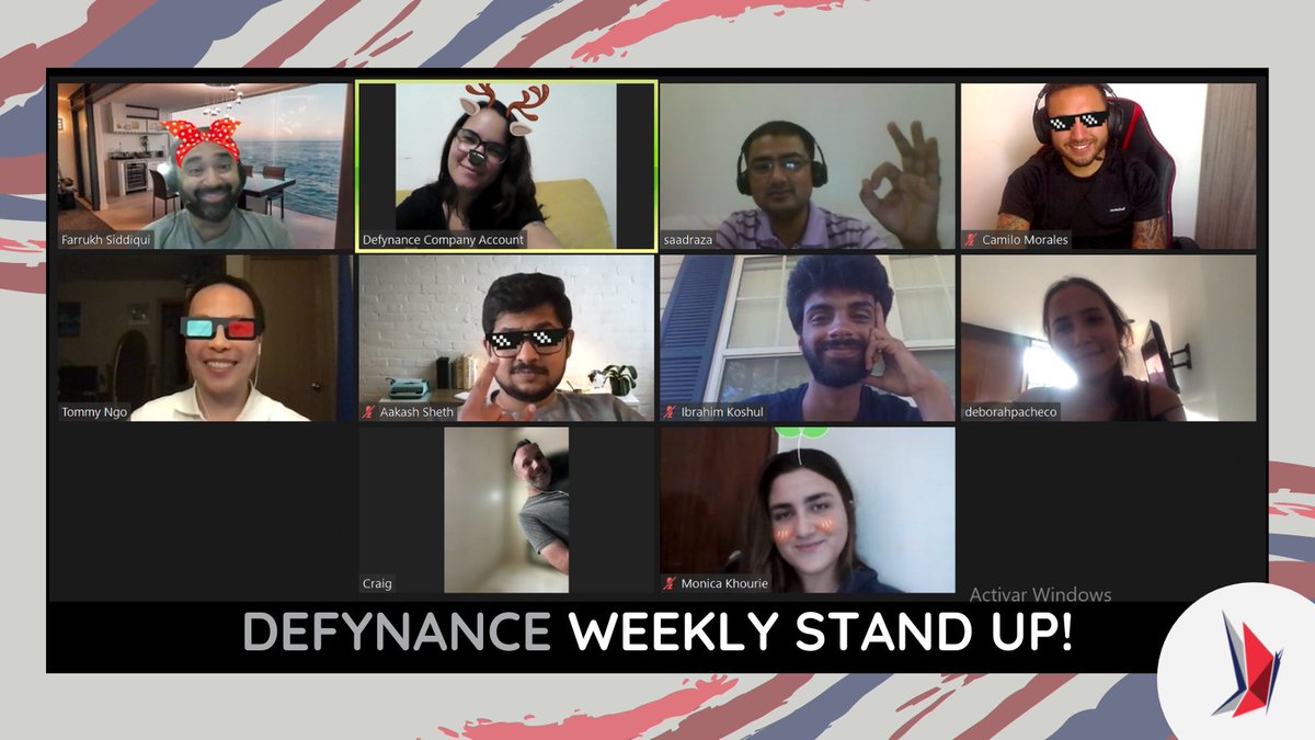 defynance's tweet photo. There's nothing conventional when it comes to our #StandUp meetings, where we keep it fun and productive ๐
Here are a few #Defynance team members getting a head start on the week!
How is your day going so far? โจ
#newweeknewgoals #happymonday https://t.co/snCivKMZjo