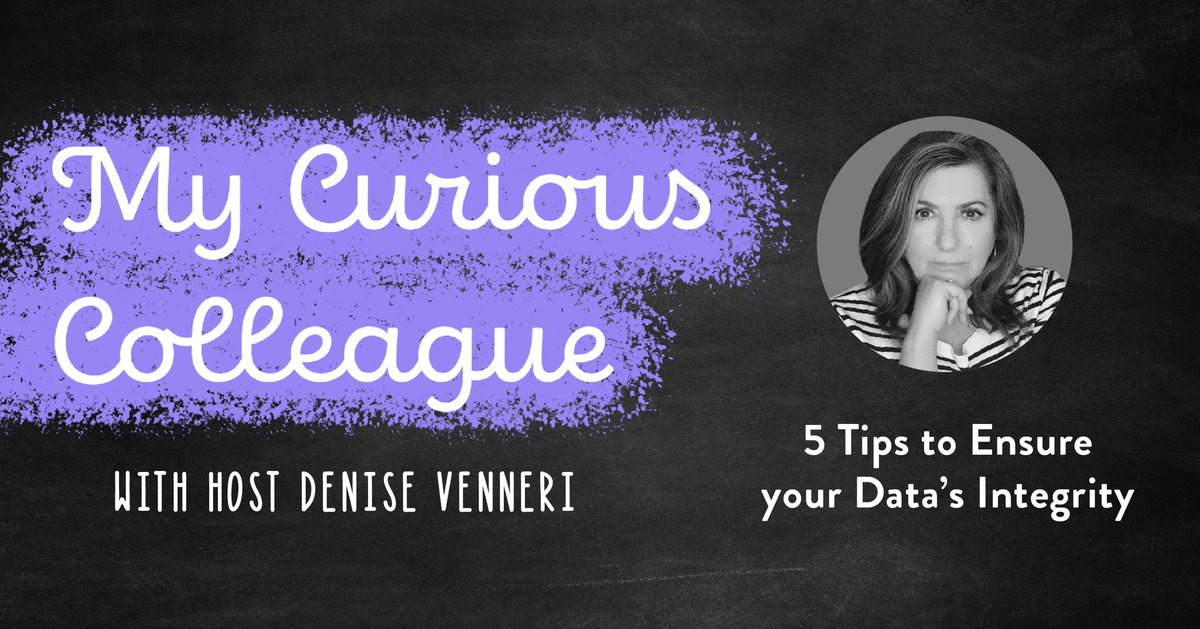 MCColleague's tweet photo. Do check out tomorrow’s the My Curious Colleague podcast to hear Episode #10 and get the scoop on my 5 Tips !
#cpgcx #mycuriouscolleague #dataquality https://t.co/GFqiHmDClt