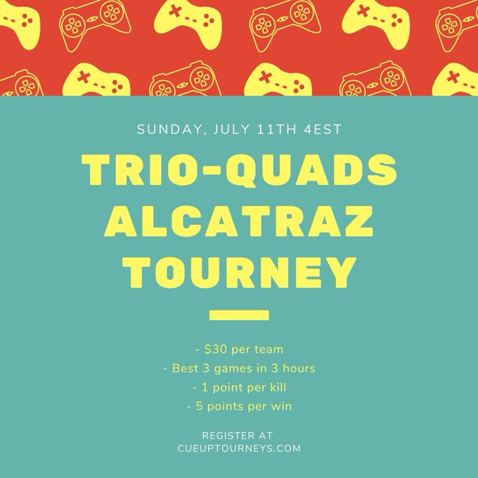 Throwback Alcatraz tourney for the alc demons! lmk if yall want in! RT
