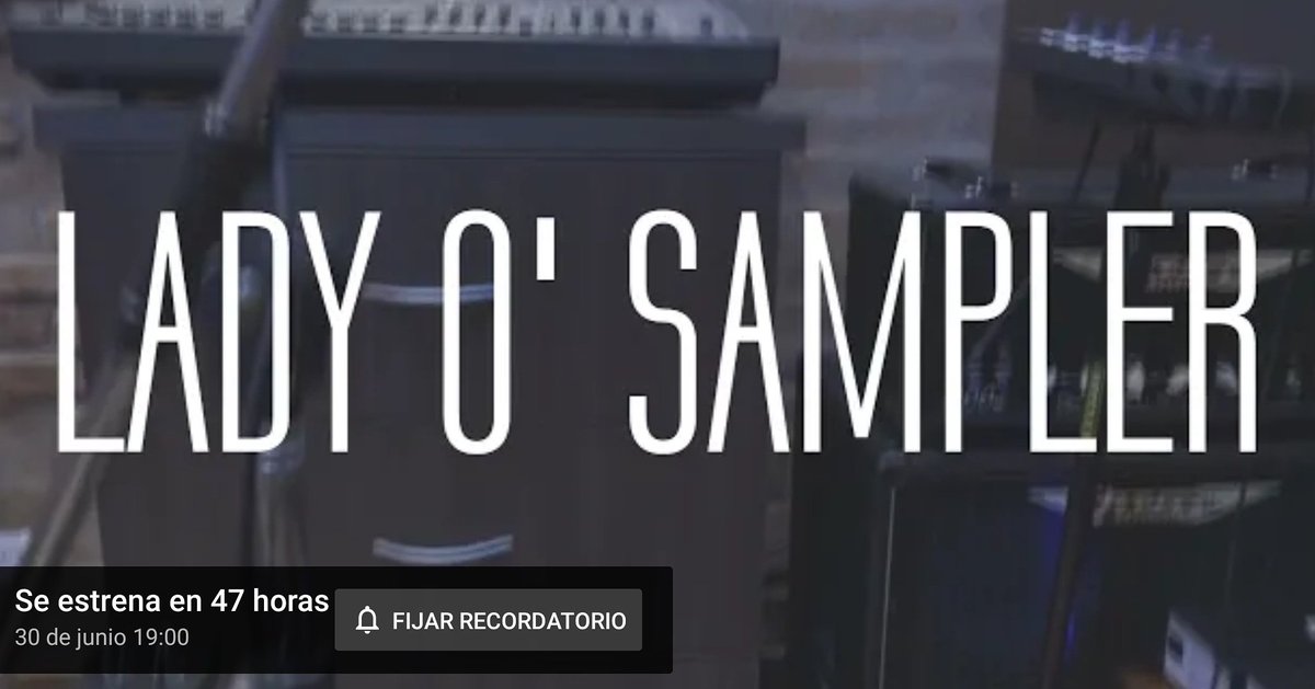 LADY O' SAMPLER tweet media