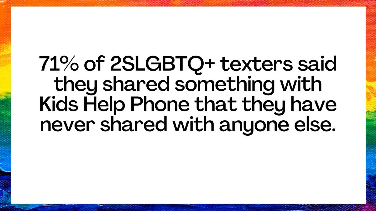 KidsHelpPhone's tweet photo. You matter to us. Our team of crisis responders is here 24/7.

Young people text TALK to 686868 and adults text WELLNESS to 741741.

#LetsTalk #MentalHealthMatters #LiveItOut #RepresentMe https://t.co/EI9CjK8ETh