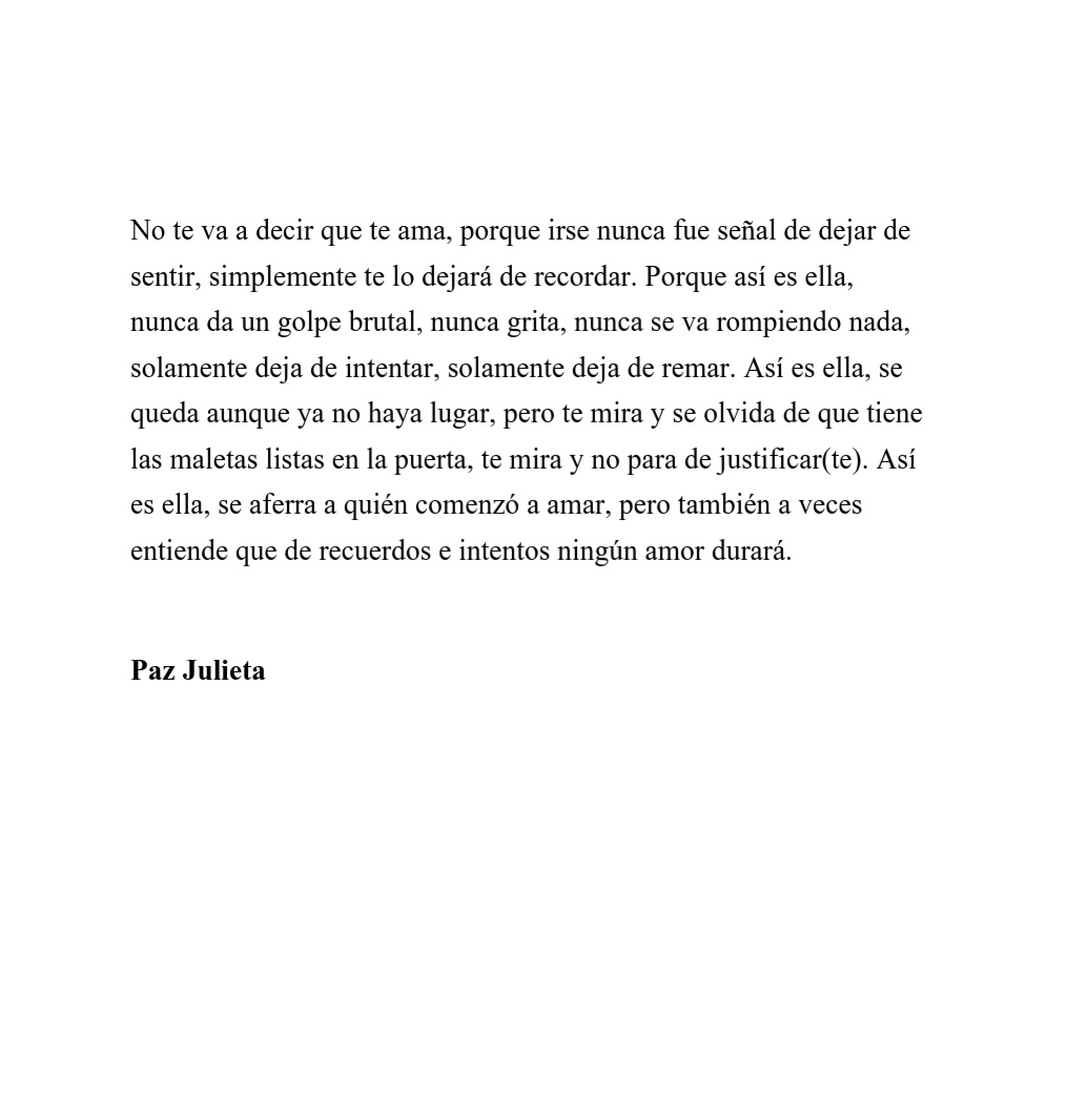 "Ella (te) ama así"