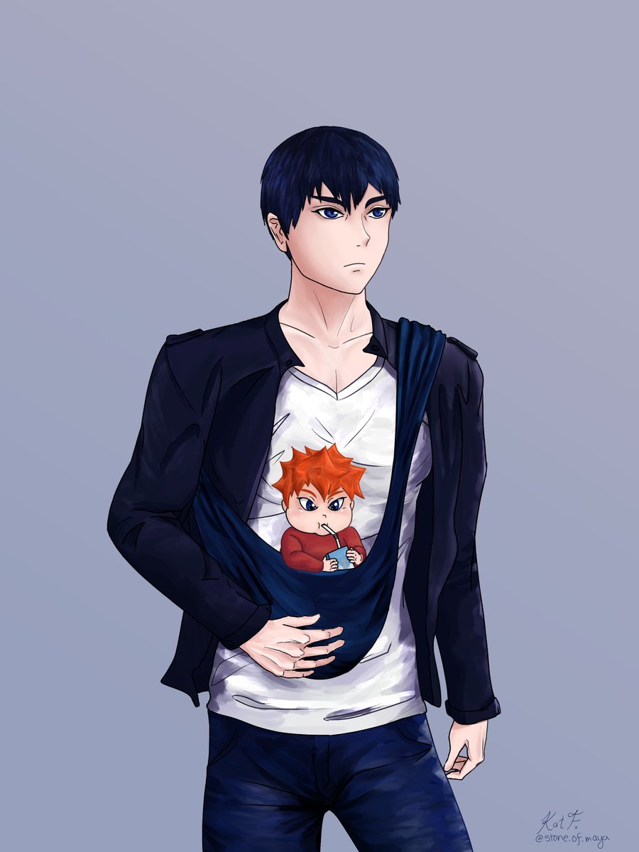 I drew Tobio Kageyama as a daddy - literally

#kagehina #Kageyama #kageyamatobio #Haikyuu #dilfhaikyuu #tobiokageyama #hq #fanart #hqfanart