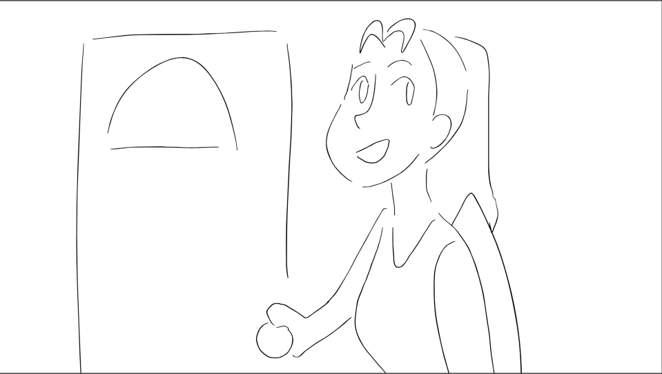 ArcdoorP's tweet photo. We can't seem to decide. Which do you think is better, the storyboard or the line test? https://t.co/M5fgVHF8mn