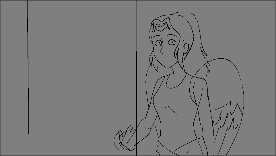ArcdoorP's tweet photo. We can't seem to decide. Which do you think is better, the storyboard or the line test? https://t.co/M5fgVHF8mn