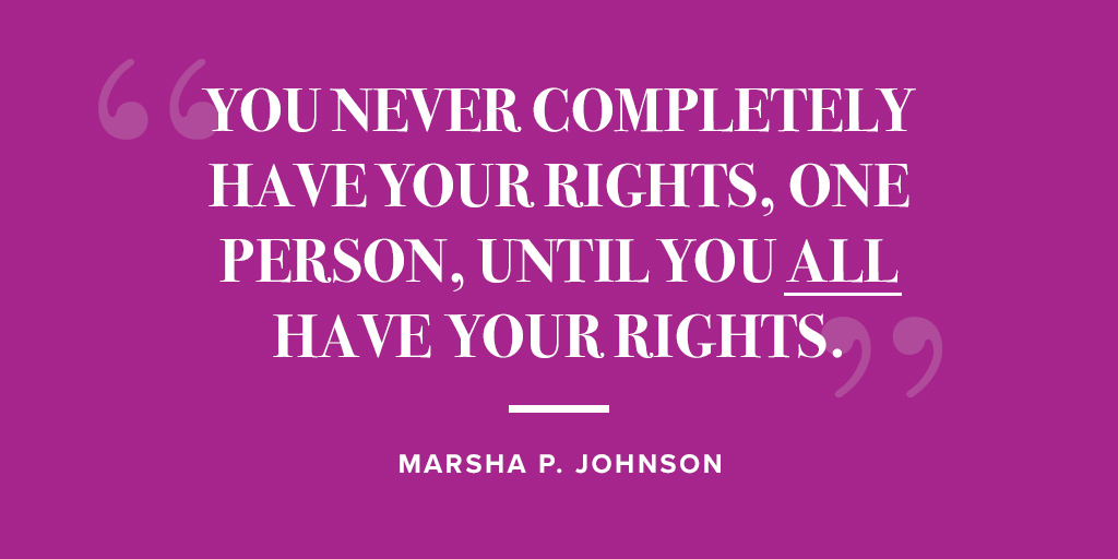 PMTSMadison's tweet photo. Today we recognize the 52nd anniversary of the Stonewall Riots, marking a turning point in the fight for LGBTQ+ rights. Marsha “Pay It No Mind” Johnson was a prominent figure in the uprising and a pioneer of the gay rights movement. 🏳️‍🌈✨ https://t.co/a9xlXiRMpO