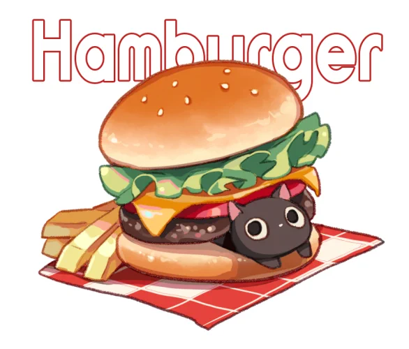猫ハンバーガー 