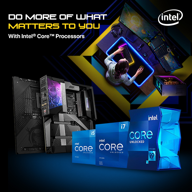LeaderComputers's tweet photo. 11th Generation Intel® Core™ laptop and desktop processors are designed to let you accomplish more, faster and easier | Do more of what matters to you
👉 https://t.co/CUWQjzbnWx
#IntelCore11thGen #Processor #Faster #Gamers #IT #AdvanceOverclocking #Laptop #Desktop @intel https://t.co/7Uriqsgf4l