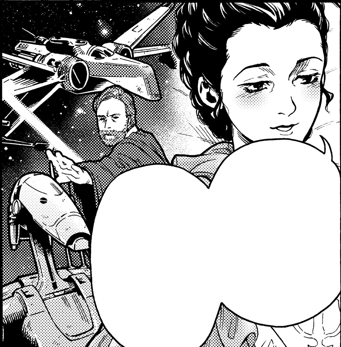 【更新】低気圧でグロッキーな間に最新話更新してましたすんません。LINEマンガ STAR WARS/レイア-王女の試練-第6話(後編)、オノアム編佳境の大事件でございます。毎話ネームに入る前にデザイン画を監修に出しとります🖌
読んでね〜🌞✨
https://t.co/dUQirUa4R2 