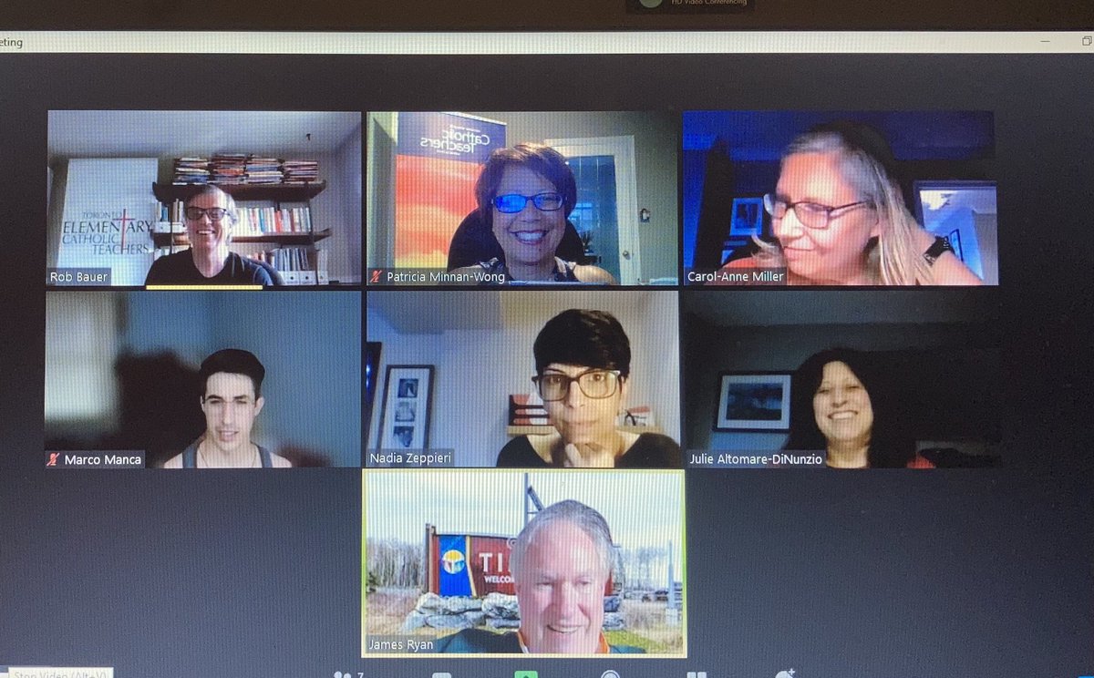 TECT951's tweet photo. TECT members join in discussion with affiliates to #SayNoToHybrid.  Let your Trustees, ⁦@fordnation⁩ and ⁦@Sflecce⁩ know #HybridHurtsKids. https://t.co/cf1re83cxQ