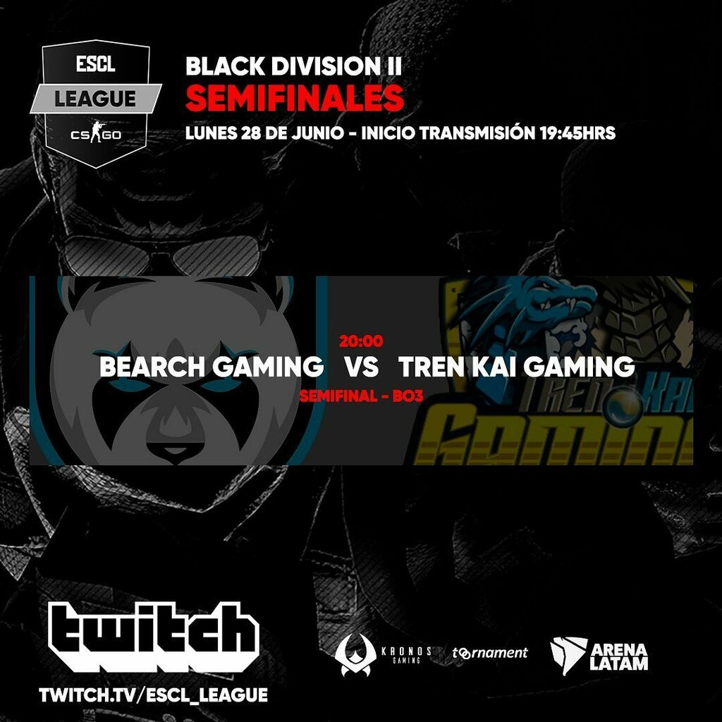 ¡HOY! SEMIFINALES 🌊 

<a href="/trenkaigamingg/">Tren-Kai Gaming #Quédateencasa 🏠</a> se medirá ante @bearchgaming en busca de un paso ante la final. ¡Tenemos BO3!

.
.
.
.
.
.
.
.
.
.
.
.
.

.#csgo #esports #chilegamer #torneos #twitch #counterstrike #shooter #valorant #fps #gaming #gamer #csgochile #csgolatam #gaming #c…