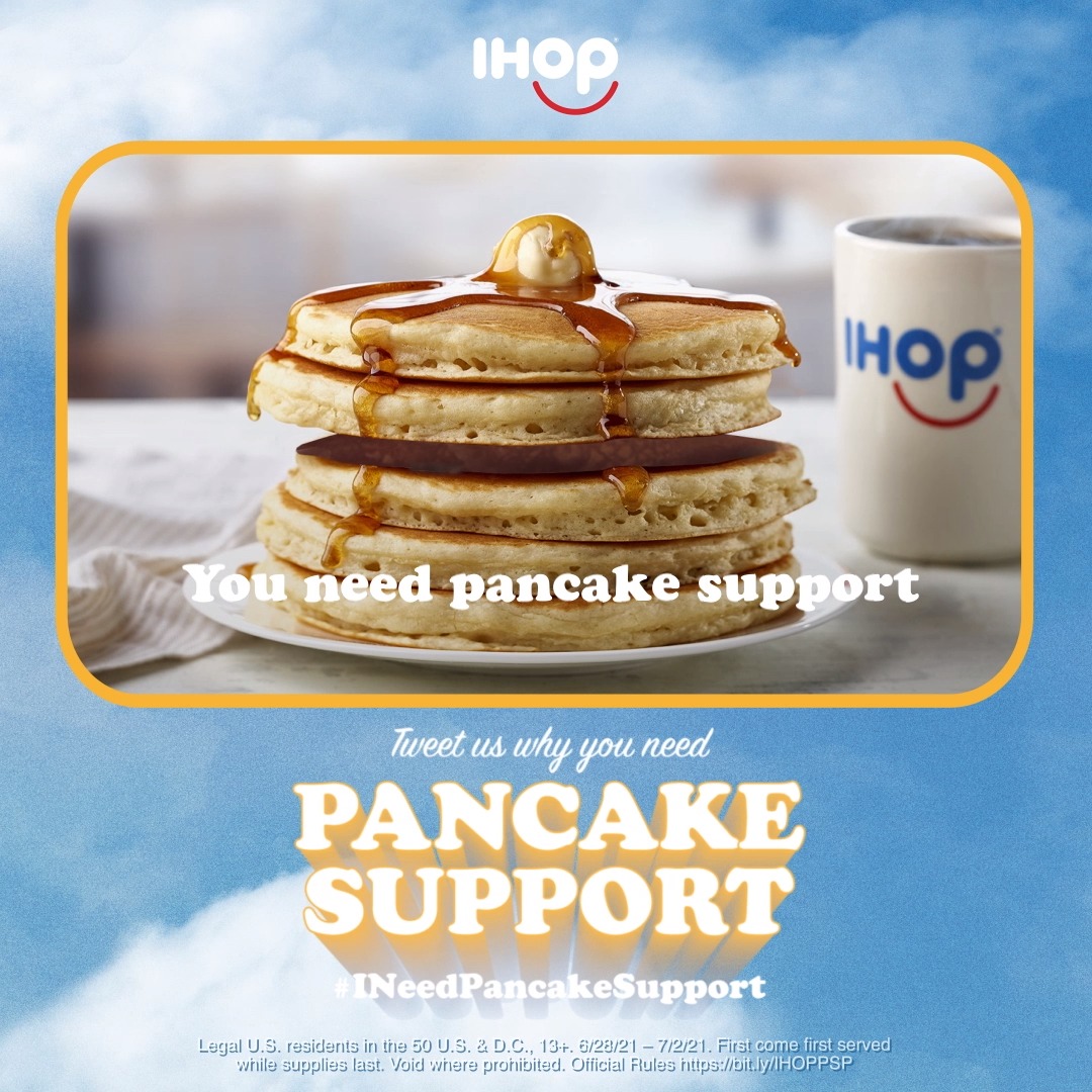 Free pancakes Tuesday at IHOP