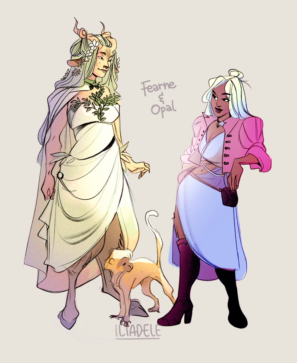 IliadeleArt's tweet photo. The girls #exufanart #CriticalRole #ExU #ExandriaUnlimited https://t.co/DE9h8TAEbp