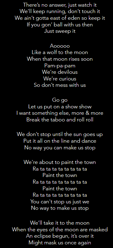 Town paint loona lyrics the