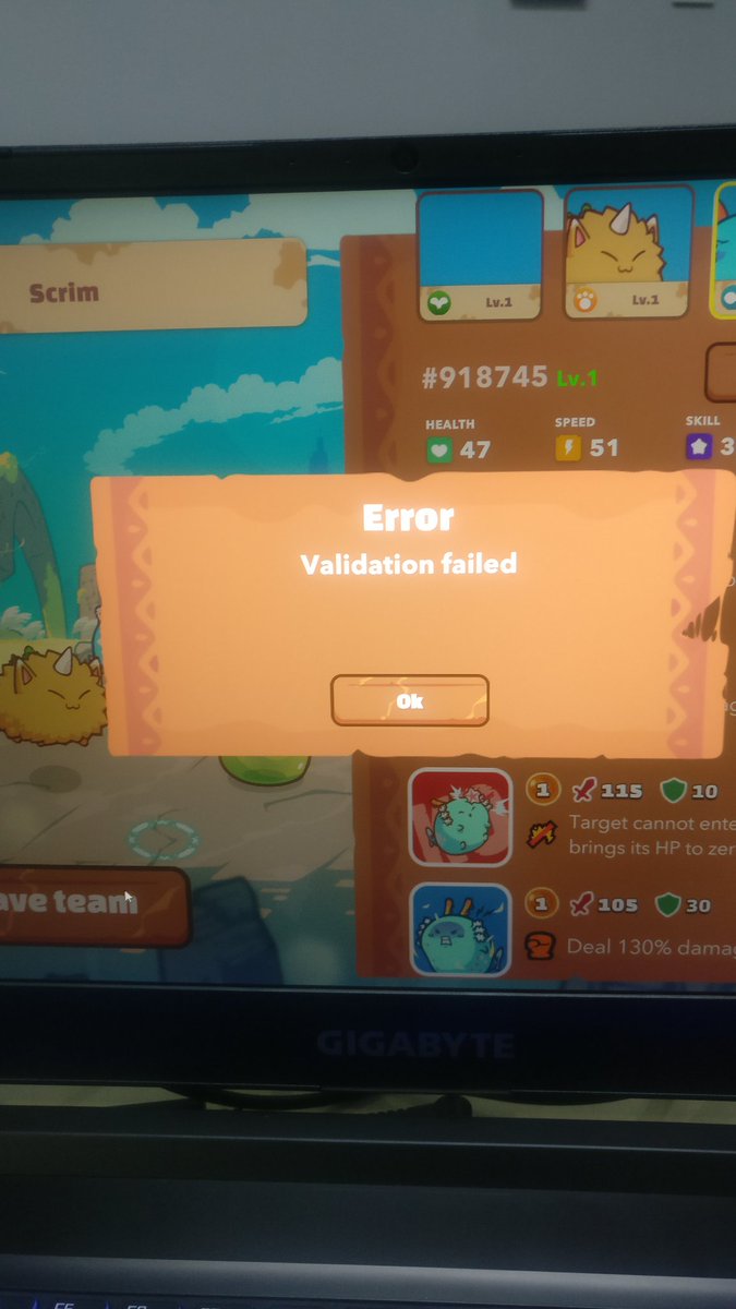 Axie Infinity On Twitter If You Want To Debug Yourself These Are The Possible Solutions 1 Re Create The Team With The Validation Error 2 Sync Your Axies In App 3 Wait Twitter