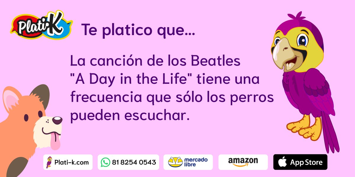 k_plati's tweet photo. En una entrevista en 2013, Paul McCartney dijo que agregó una frecuencia que sólo los perros pueden escuchar al final de la canción. 🤯🤯 #platikon #lomitosfelices #perrosfelices #beatles #platikconfamilia #enlosmomentosimportantes #lunesdemotivacion #quedateencasa2021 #amigos https://t.co/RAvNXu2Noh