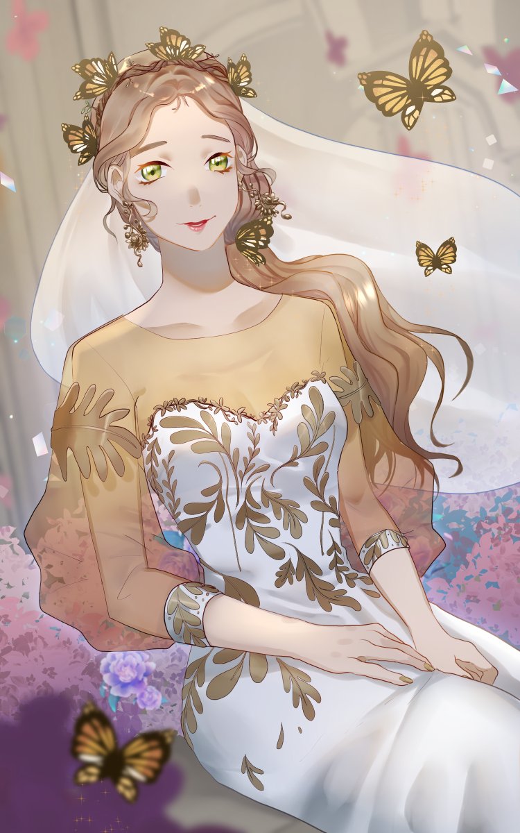 Sketch - Lineart - Colour Art Collab with June's bride theme this is so much fun to do with @earlytea7 , @m_an_n and @heysmiyal
Our artstyles are very different but so cool to see the result ☺️☺️