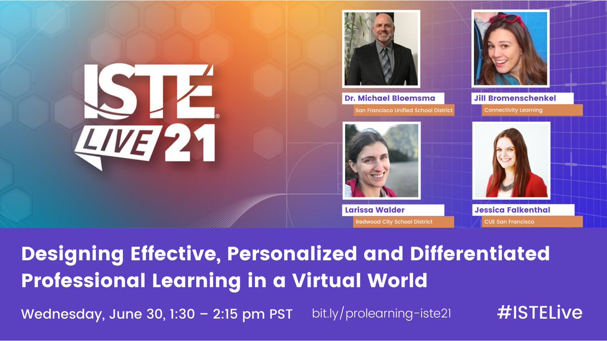 Jfalkenthal's tweet photo. Do you want to learn how to create engaging professional learning for your educator community that they will actually enjoy?

We'd love for you to join us at #ISTELive to learn how we've hosted 30 successful educator-centered unconferences online! https://t.co/B8XssEt7fN #edchat https://t.co/PmzyURnoLa