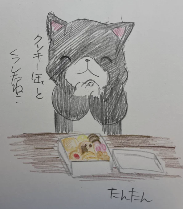 クッキー缶とくつしたねこ
2/2

#イラスト #猫 
