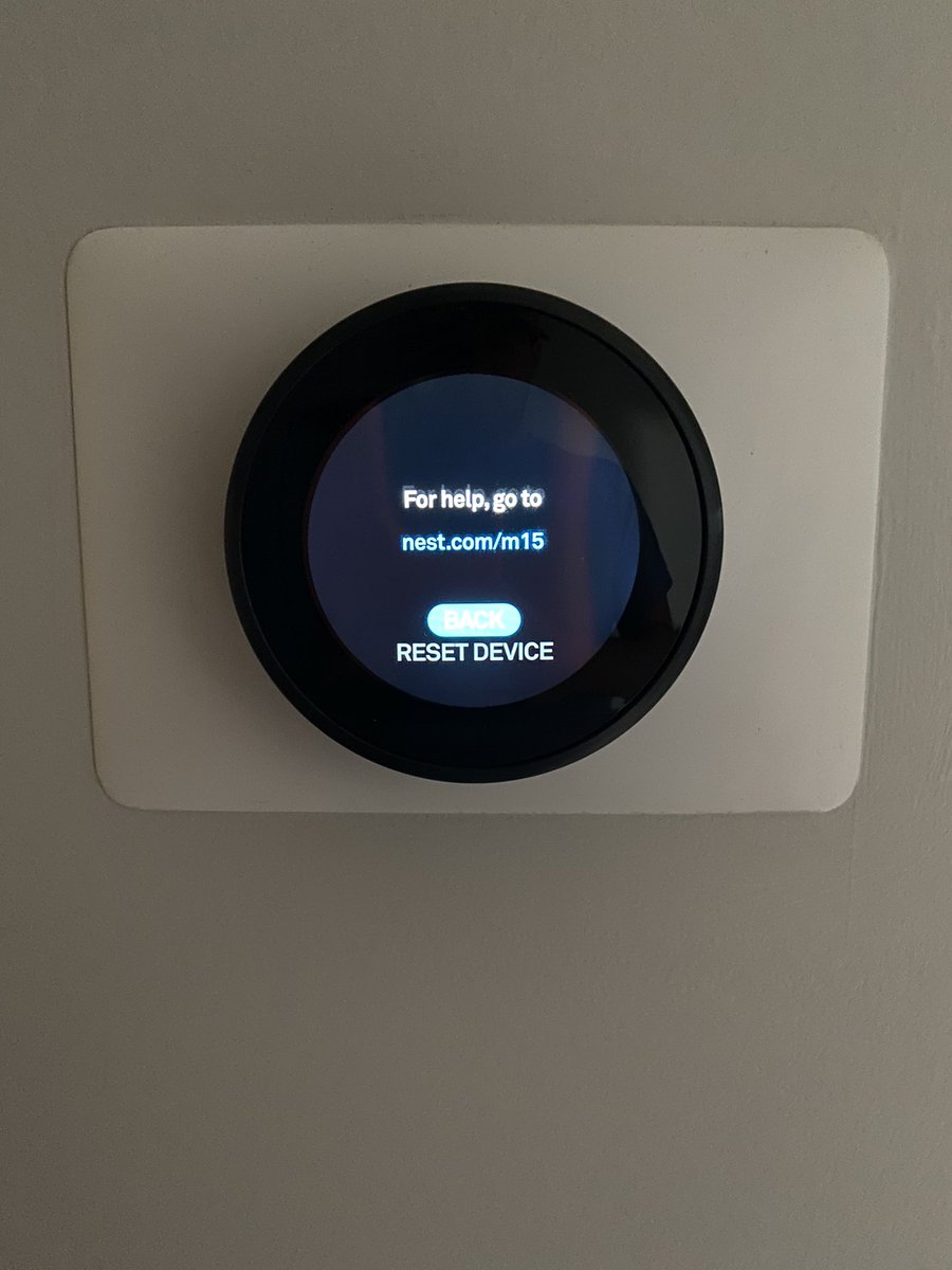 bradleycee's tweet photo. @googlenesthelp hey there! Our best learning thermostat won’t connect to WiFi. Tried everything on the support site to no avail. Help? https://t.co/jktJ1H8iAx