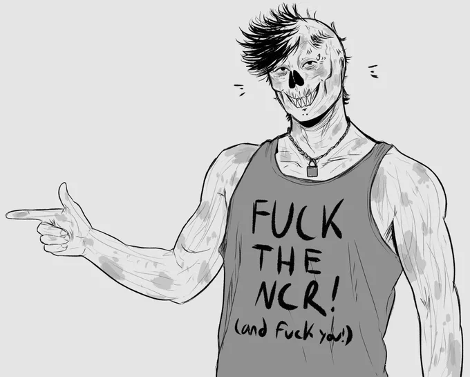 Post your OC and an album they listen to

bastard wasteland punker who lives to cause problems on purpose predictably listens to a good as hell hardcore punk album https://t.co/ngGeug4lKK 
