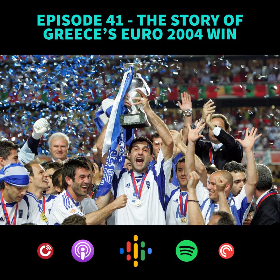 I Prefer Not To Speak Podcast (@ipnts_podcast) on Twitter photo 🚨NEW EPISODE ALERT!
This week, Daniel spoke Greek-American author George Tsitsonis (<a href="/gtsitsonis/">George Tsitsonis</a>) about Greece’s incredible Euro 2004 triumph 🇬🇷
We discussed:
🇬🇷 The qualifiers
🇬🇷 The group stage
🇬🇷 The knockouts
🇬🇷 The final
Listen via pod.fo/e/d6335 🚨NEW EPISODE ALERT!
This week, Daniel spoke Greek-American author George Tsitsonis (<a href="/gtsitsonis/">George Tsitsonis</a>) about Greece’s incredible Euro 2004 triumph 🇬🇷
We discussed:
🇬🇷 The qualifiers
🇬🇷 The group stage
🇬🇷 The knockouts
🇬🇷 The final
Listen via pod.fo/e/d6335