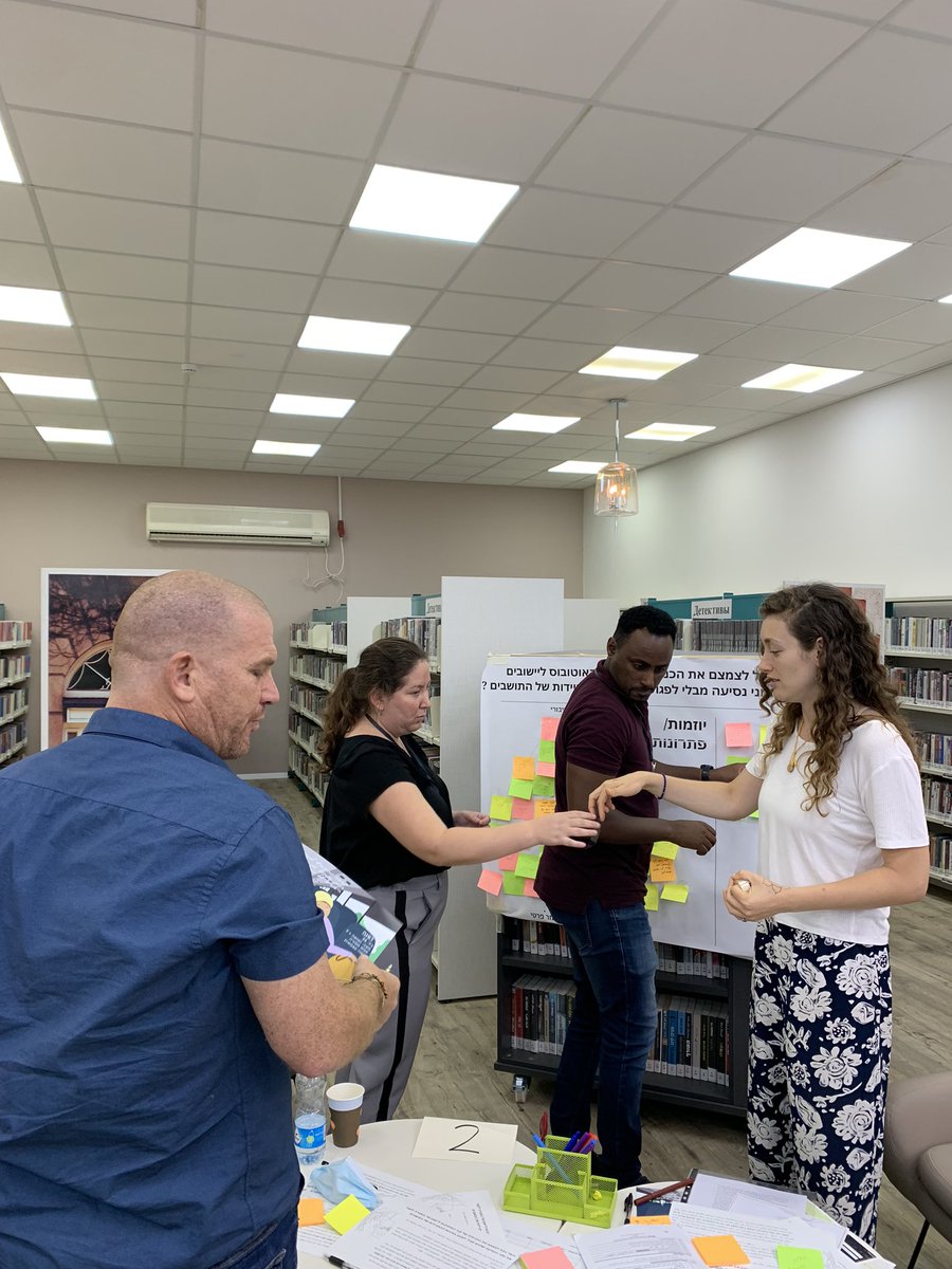 Celebrating a successful ideation session from Western Negev Cluster #iteam 🥳. Residents, municipal workers and entrepreneurs got together to think creatively on how to improve mobility in the region. Congratulations to the whole team! <a href="/BloombergCities/">Bloomberg Cities</a> #innovation #localgov
