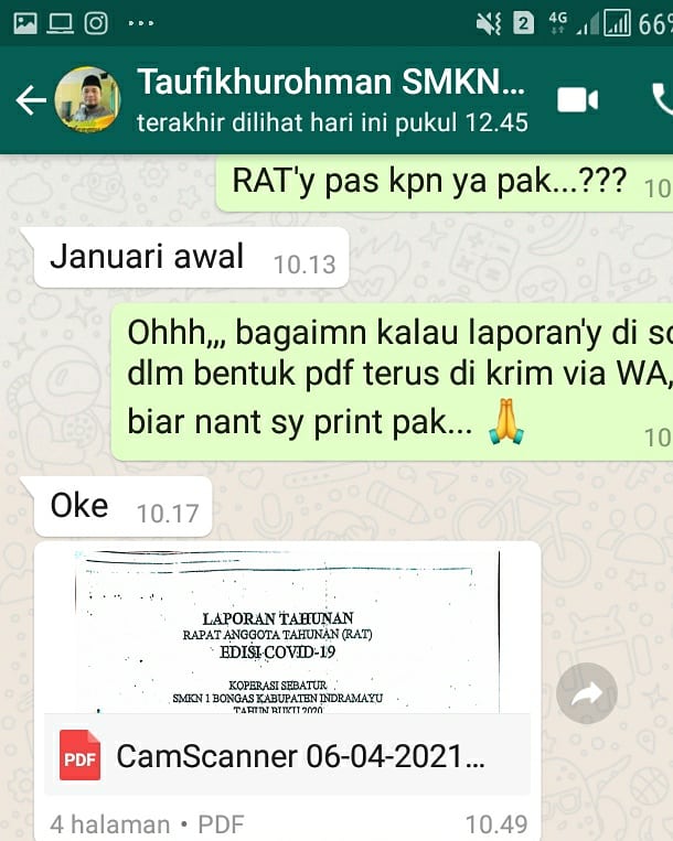 darsimse's tweet photo. Keg. Tgl 4 Juni, Monitoring koperasi Sebatur SMKN 1 Bongas terkait dengan laporan Pertanggungjawaban Pengurus Pasca RAT sebagai bahan update data ODS... 
#cooperativecyberactivator 
#penyuluhkoperasikemenkopri 
#depcoop 
#ppklkemenkopumkri 
#ppkljawabarat 
#ppklindramayu https://t.co/Tp7XaFDxsO