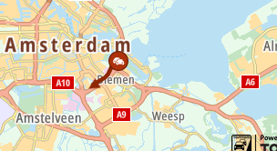 Op de #A10 knp. Coenplein richting knp. De Nieuwe Meer, tussen Zeeburg en knp. Amstel 4 km, +30 minuten door een ongeluk, drie rijstroken zijn dicht.