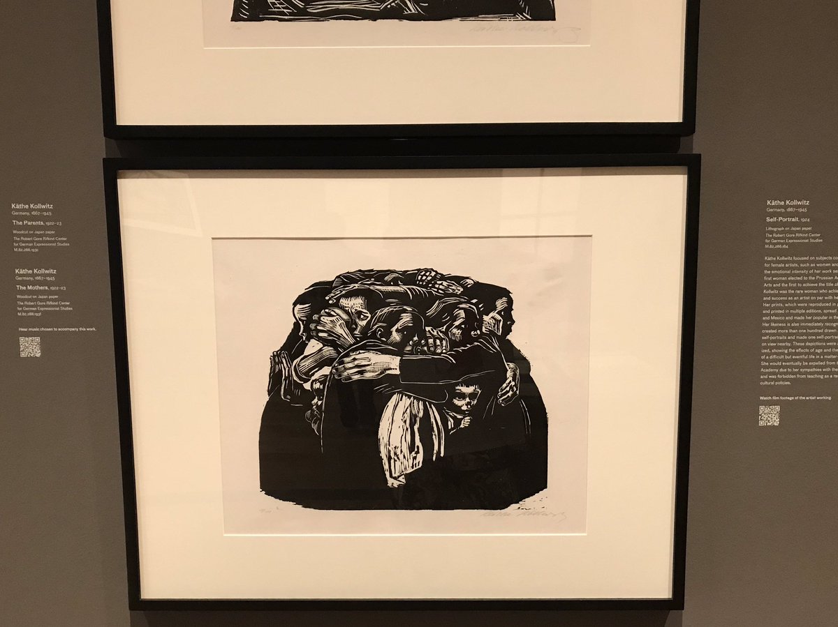 seeing these Kāthe Kollwitz pieces irl had me close to tears 