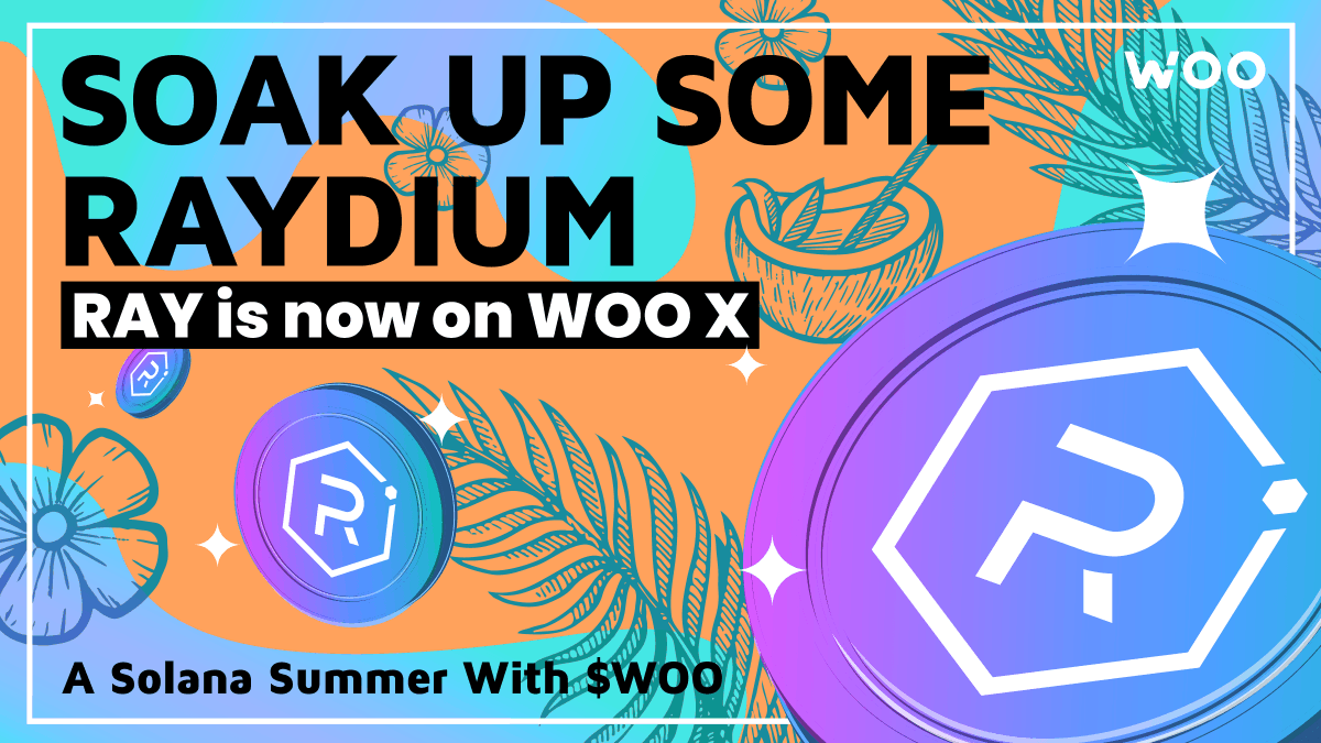 _WOO_X's tweet photo. One of the hottest projects on @Solana is  @RaydiumProtocol - an AMM that connects on-chain liquidity to a central order book on @ProjectSerum. Now we are providing liquidity support for the $RAY token on the $WOO Network - including WOO X and our 20+ institutional clients. https://t.co/yZPWSqR8i0