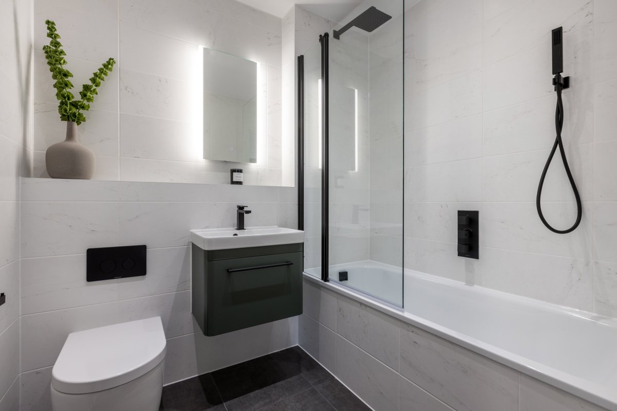 We love seeing a complete Saneux bathroom 😍

Our HYDE matte sage units paired with our TOOGA matte black brassware is a match made in heaven. With these put together against white marble tiles and the addition of our AIR LED mirrors, it makes the bathrooms bright and spacious.