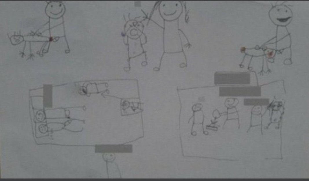 BekirhanBeldesi's tweet photo. 7 ve 10 yaşındaki 2 çocuk uğradıkları cinsel istismarı anlattı, yetmedi resmini çizdiler. Adli tıp doğruladı fakat sanık Serbest Kaldı ,çocukların bile adalete olan inançlarını bitirdiniz 
Bu şerefsizliğe göz yuman Şerefsizdir 
ALLAH BELANIZI VERS��N
#elmalıdavası
 #Elmalida2Cocuk https://t.co/pPaS8zDlhU