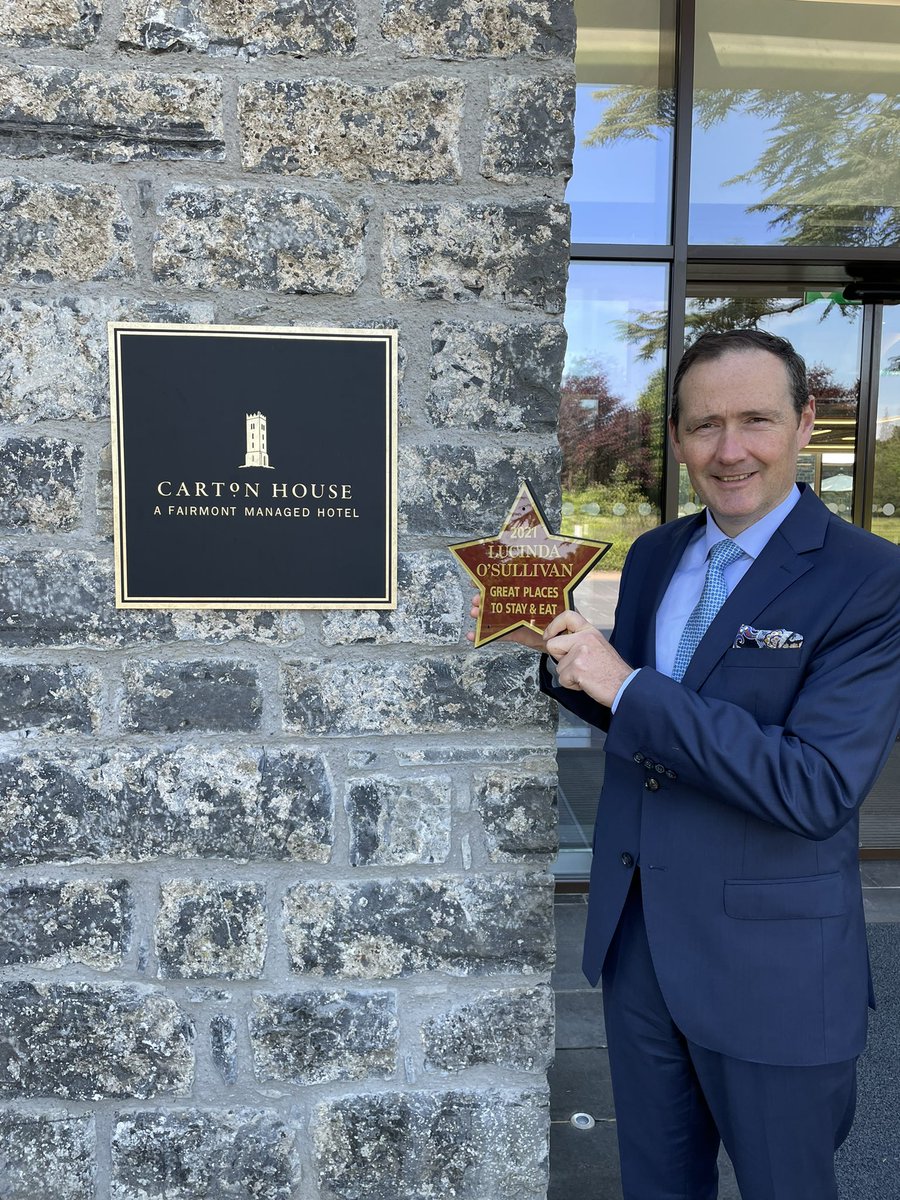 We have been so busy @CartonHouse the last few week looking after our guests &amp; getting up and running that I nearly forgot to share this little beauty with you all😊 Thank you <a href="/LucindasIreland/">LUCINDA O’SULLIVAN</a> for such a huge vote of confidence and your support and all our guests since  we opened
