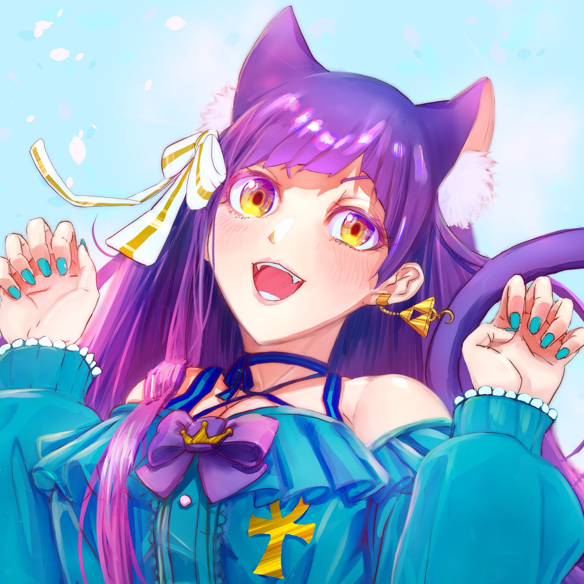 ここにきて神城くれあという偉人を紹介しよう さいね姉妹の長女だが妹たちとは違い がみ のイラスト