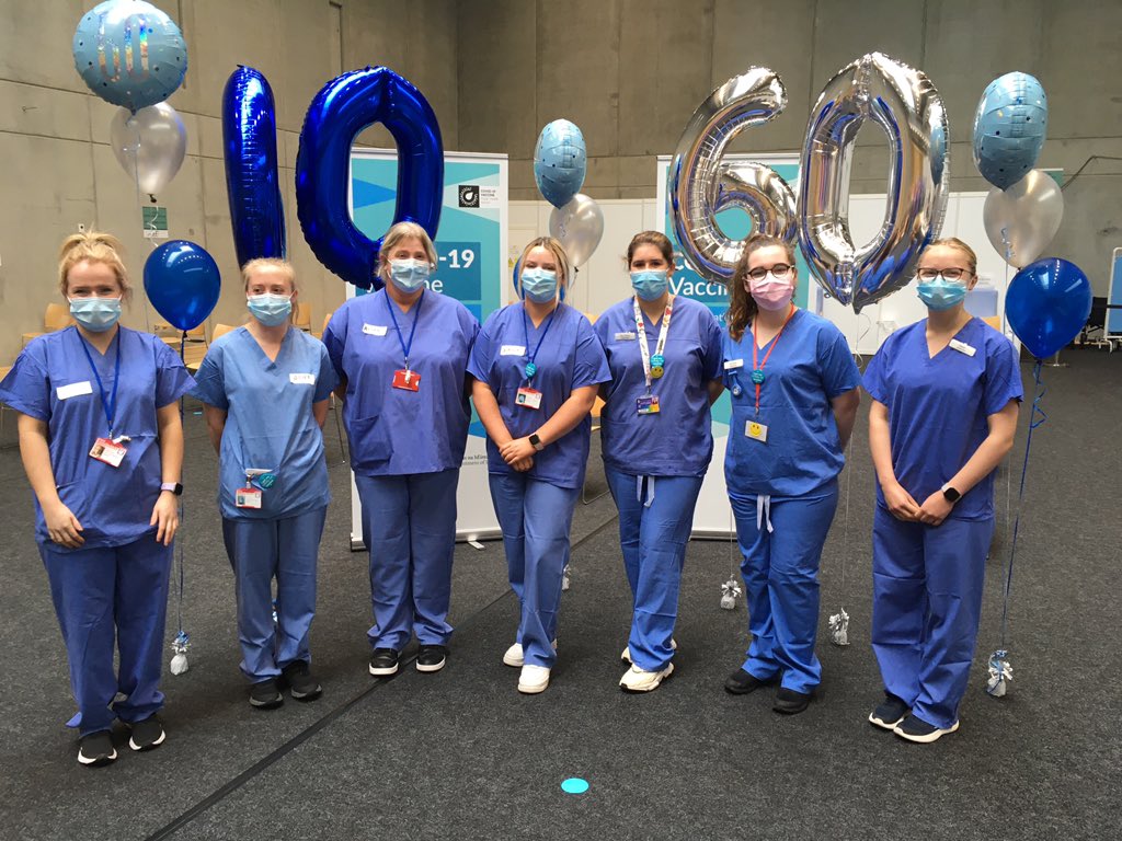 Congratulations to UHW and the WIT MVC staff on vaccinating 60,000. We are so fortunate that our 1st year nursing students are able to undertake a clinical placement in such a fabulous learning environment @waterfordit @UHW_Waterford #teamwork #fururenurses