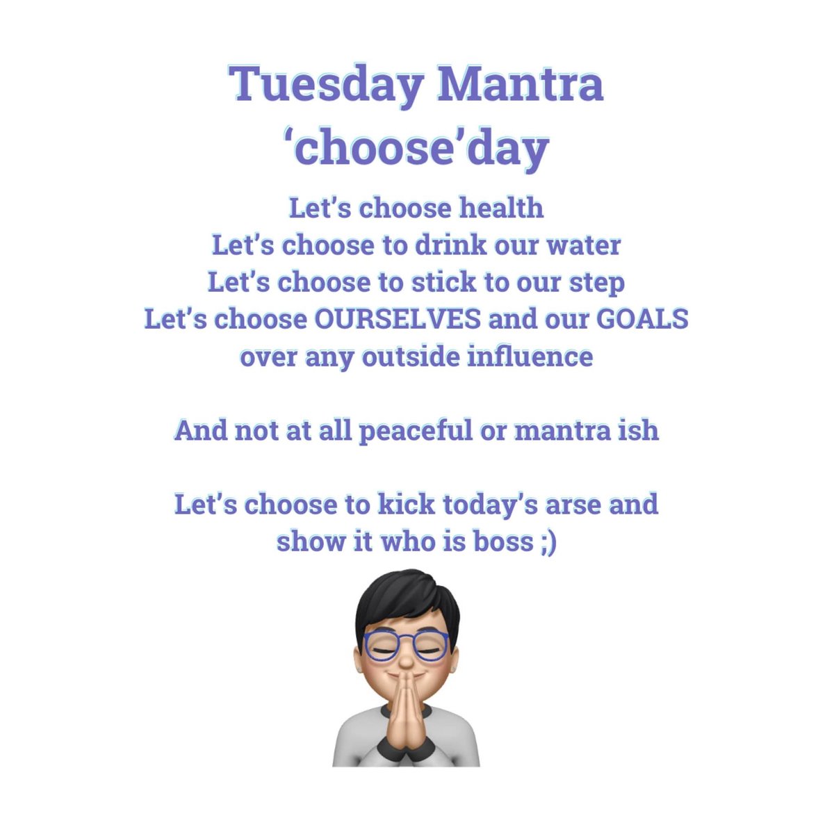 Tuesday “choose-day!”