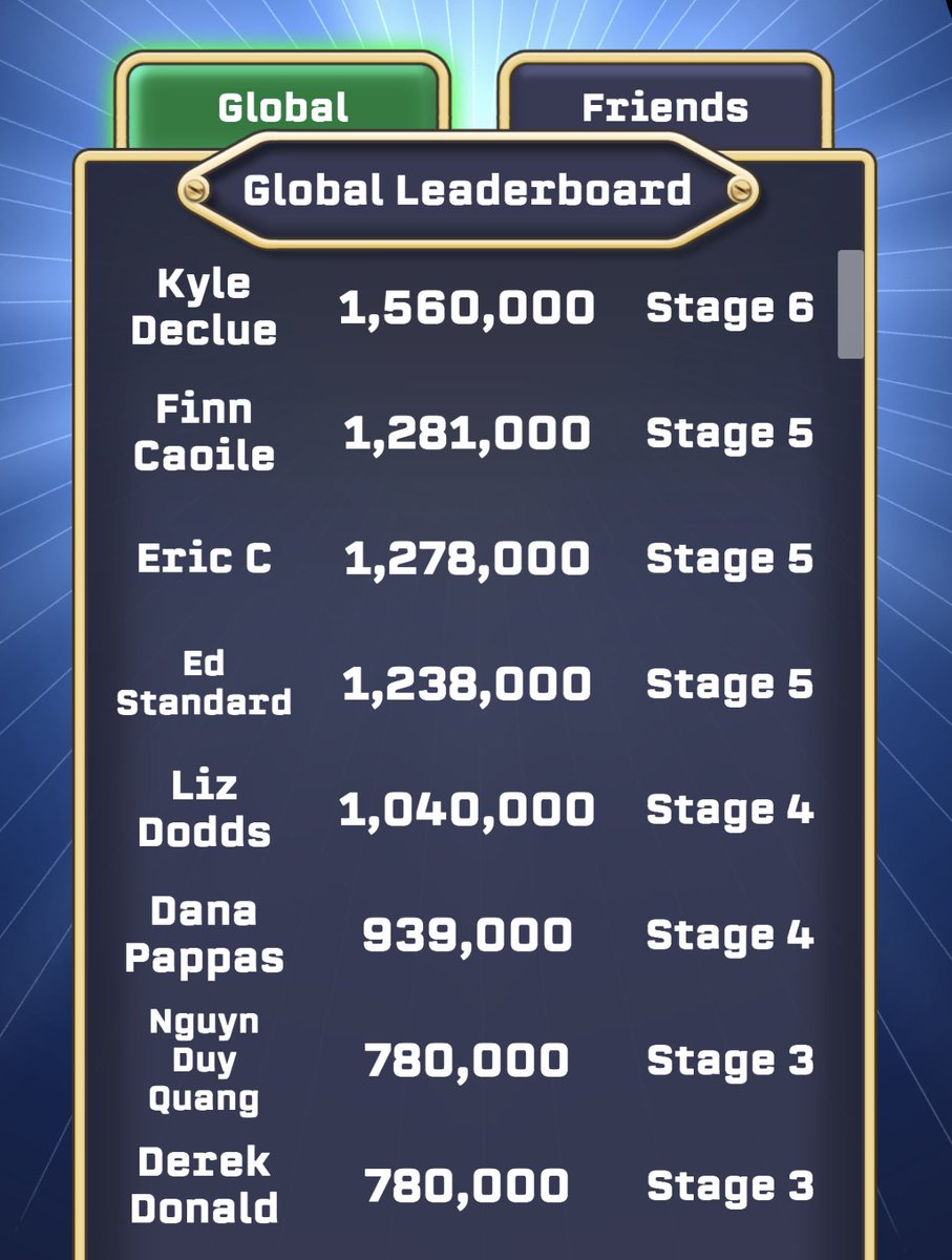 Shout out to Kyle DeClue for topping our global leaderboard tonight! Have you tried your luck yet? 

Download the Small Fortune app now: Apple: bit.ly/SmallFortuneIOS Android: bit.ly/smallfortunean……