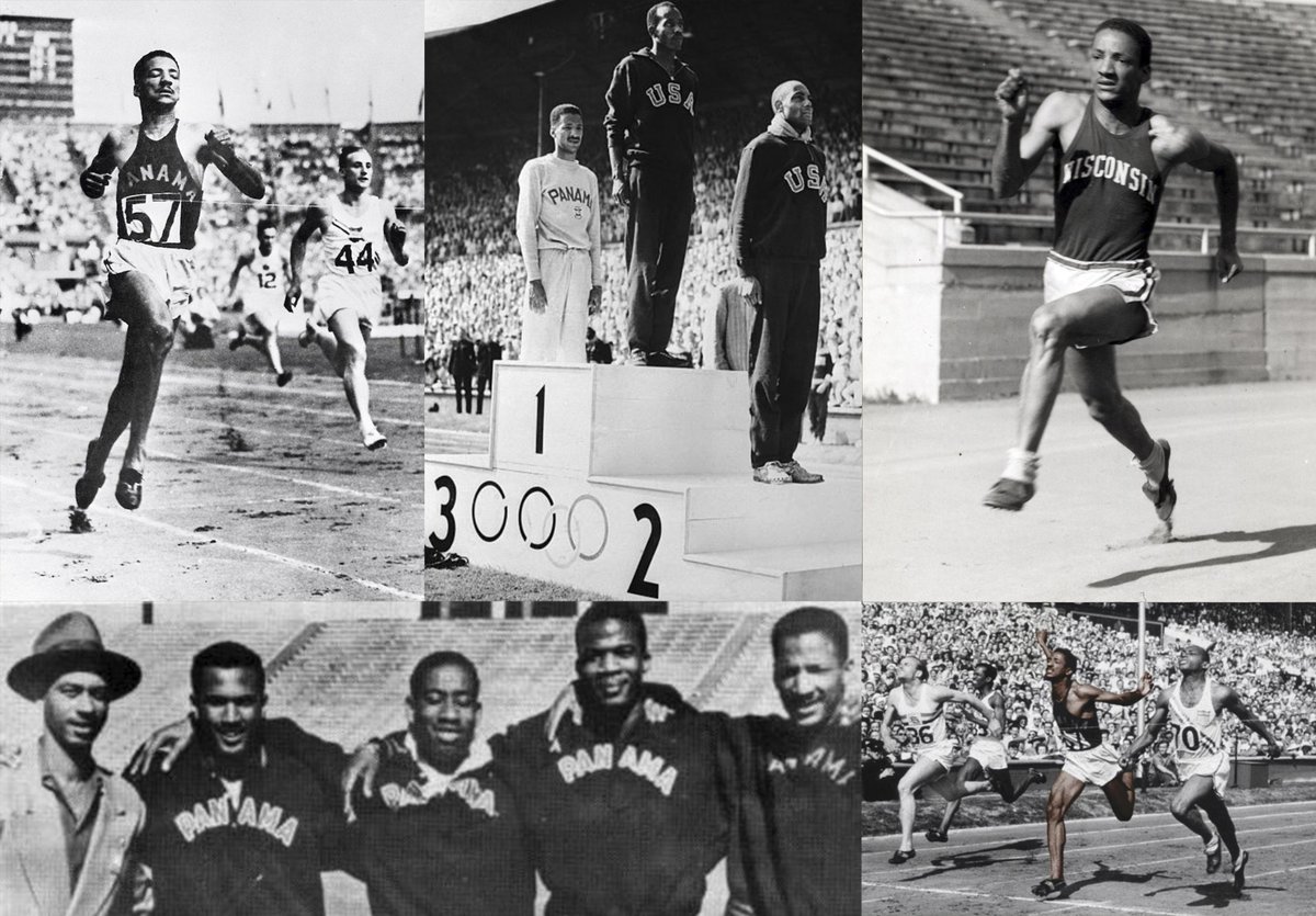Lloyd La Beach (28 Jun 1922–19 Feb 1999) sprinter & long jumper, born 99 years ago today in Panama City to Jamaican parents. Won 2 Bronzes at 1948 London Olympics, the first Olympic medals ever for Panama & Central America. His brother Byron competed for Jamaica at 1952 Helsinki. https://t.co/3pfLwWdJ7j
