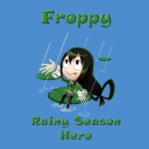 TeeRexTee1's tweet photo. Happy Monday!
We feel like with our recent weather this shirt fits us best...or maybe is the hero we want to be!!! 🌧️ 🌦️ ⛈️ 

#teerextee #june #froppy #myheroacademia #MHA #rainyday #heroine  #geeky #nerdy #geeklifestyle #nerdlifestyle #geekylifestyle #nerdylifestyle https://t.co/k0kDqxmaHe