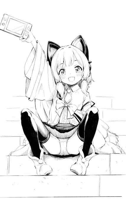 線画とラフ
ここでしっかりヘイロー描いておけば投稿しなおさずに済んだのに… 