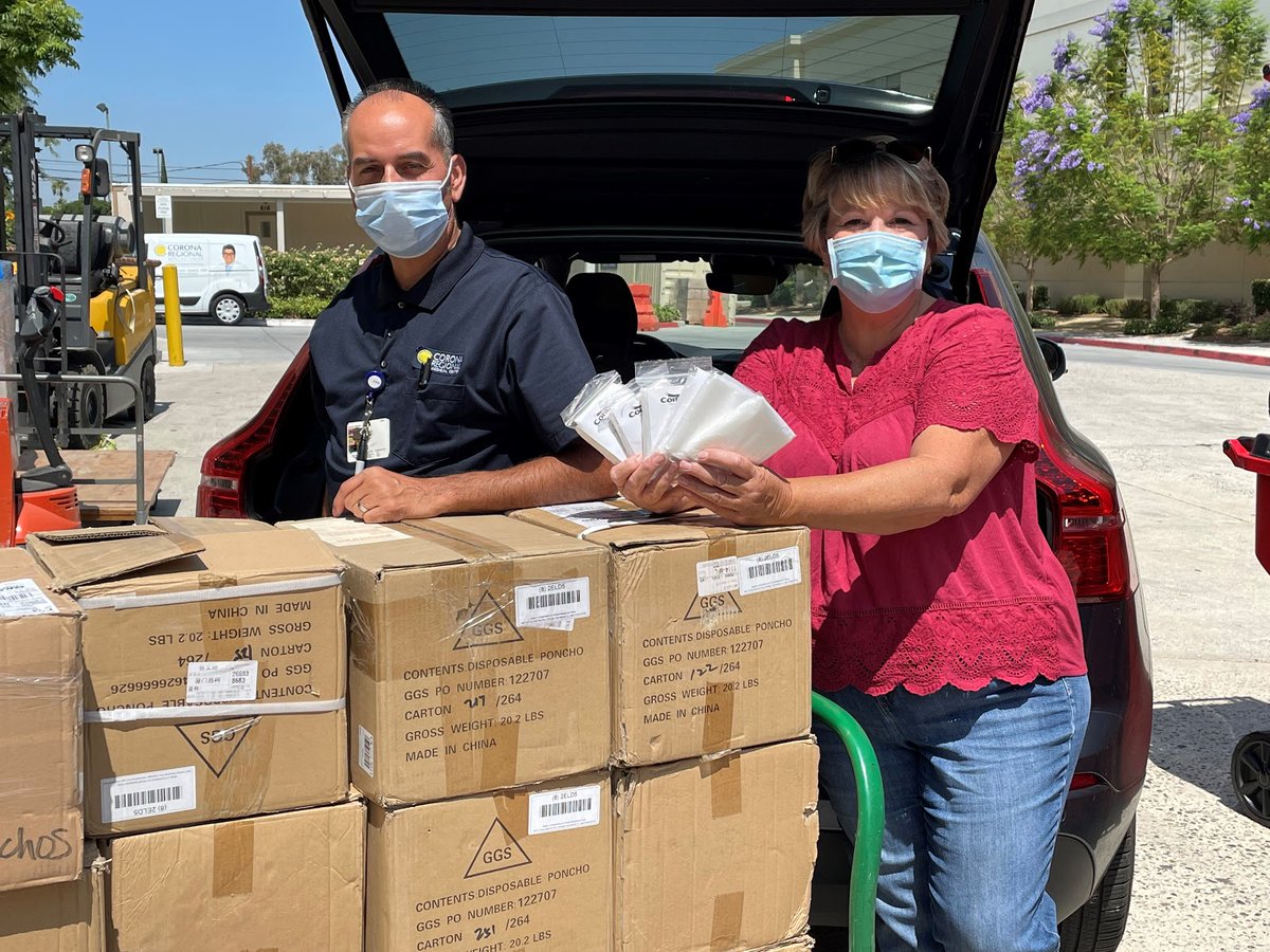 CRMCCares's tweet photo. Recently, we donated over 1,700 plastic ponchos to the Homeless Solutions Program "Make It Cozy." Accepting on their behalf from our Supply Chain Supervisor, David, was Karen Alexander who assured us that these ponchos would be shared to various organizations in our community. https://t.co/XAWHe1j1C4