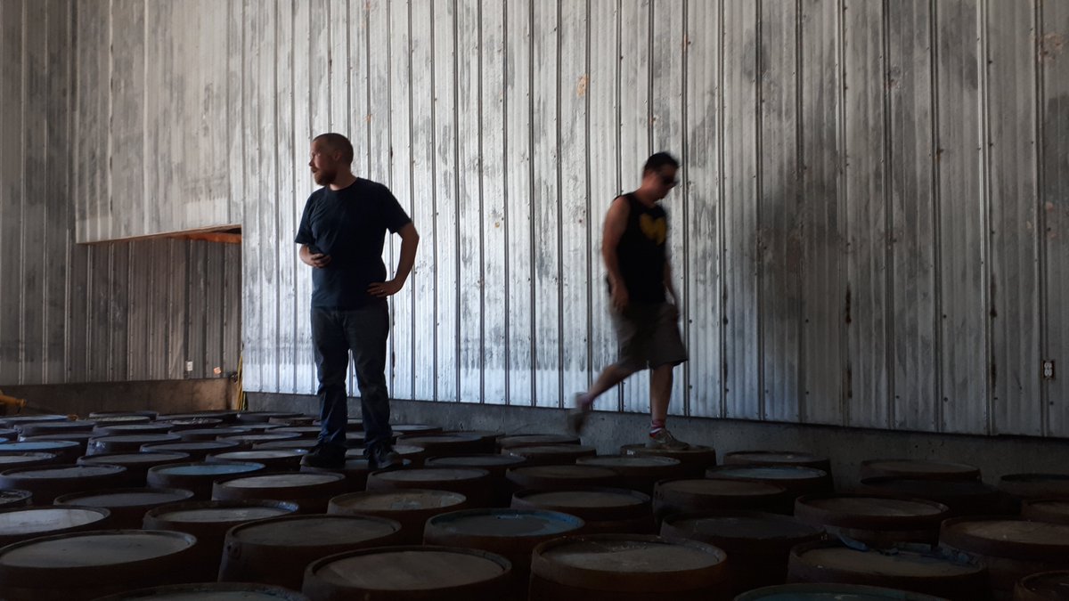 Shelter Point Distillery (@shelterpoint) on Twitter photo Shelter Point heroes <a href="/thewhiskymafia/">Pat Dunlop</a> and <a href="/JacobWiebe12/">Jacob Wiebe</a> checking the new barrels after unloading over 200 of them on the hottest day ever! #whiskyheroes #islaybarrels Shelter Point heroes <a href="/thewhiskymafia/">Pat Dunlop</a> and <a href="/JacobWiebe12/">Jacob Wiebe</a> checking the new barrels after unloading over 200 of them on the hottest day ever! #whiskyheroes #islaybarrels