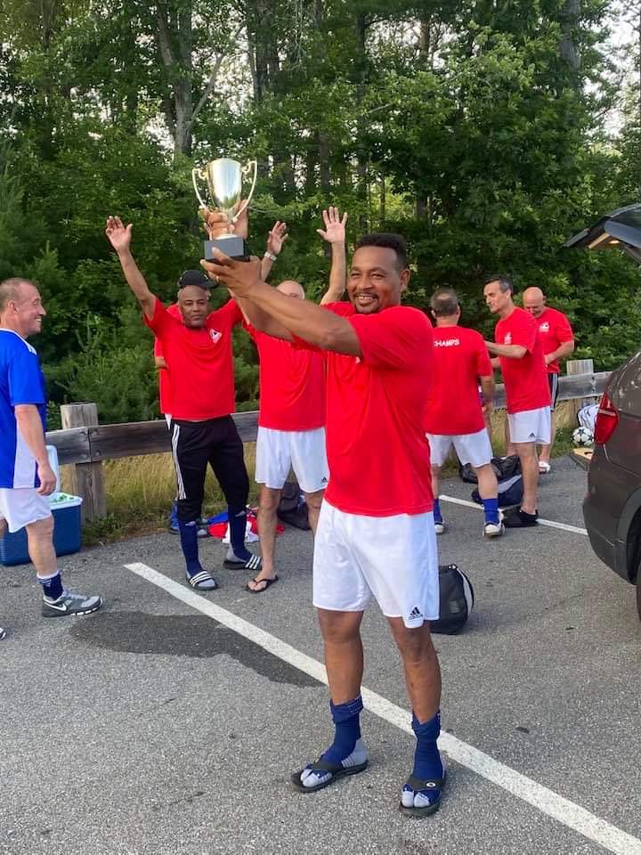 It's not the #OlympicTrials, but my big brother won the  over 50 soccer championships in our hometown. He always cheered for me. I'll always cheer for him. Go Big Bro!
#Siblings