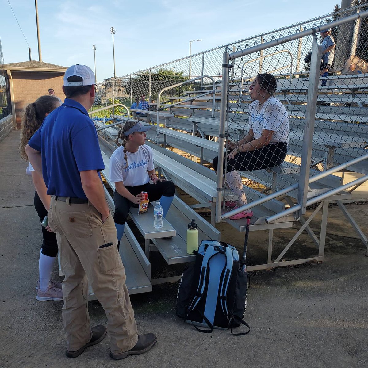 NHSJagsSoftball's tweet photo. The LadyJags had a wonderful time at our first "play day" of the summer! The girls played hard and everyone had a great time eating and socializing afterwards. A big thank you to all of the folks who came out tonight! @NHSJagAthletics https://t.co/eCnYbWYagx