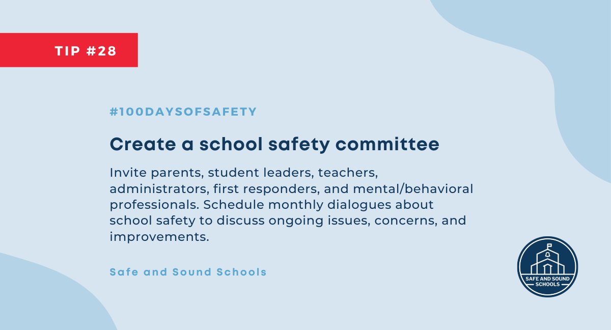 Does your school have a school safety committe you are a part of? #100DaysOfSafety