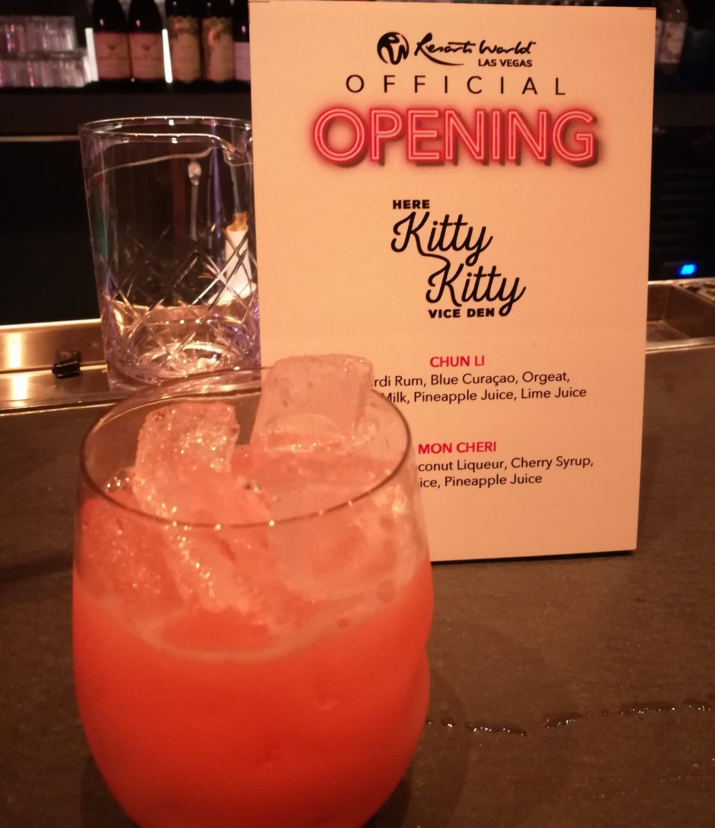 Mon Cheri Special Cocktail at Mrs Meow at the Grand Opening of Resorts World Las Vegas #ResortsWorldLasVegas