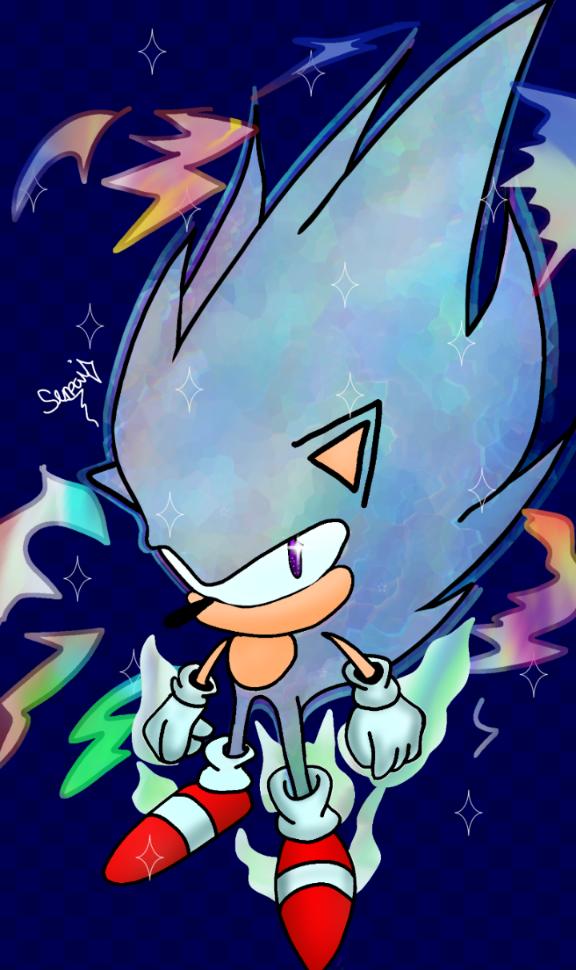 Senpai-Star on X: Starallies Hyper Sonic Based off of Sonic 2's Super Sonic  Concept Art. Since it fits the Hyper Form Better. I think I did a bit too  much and may