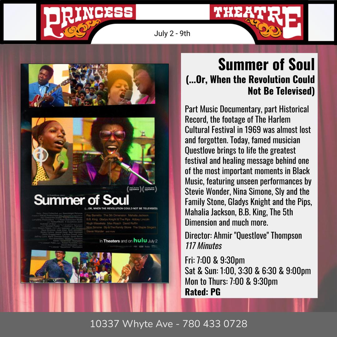 princessonwhyte's tweet photo. First up, we got a brand new feature from @questlove, rescuing the greatest party you never heard about. Featuring performances by Stevie Wonder, Nina Simone, Sly &amp; the Family Stone, and much much more. https://t.co/jYN0CHVONY