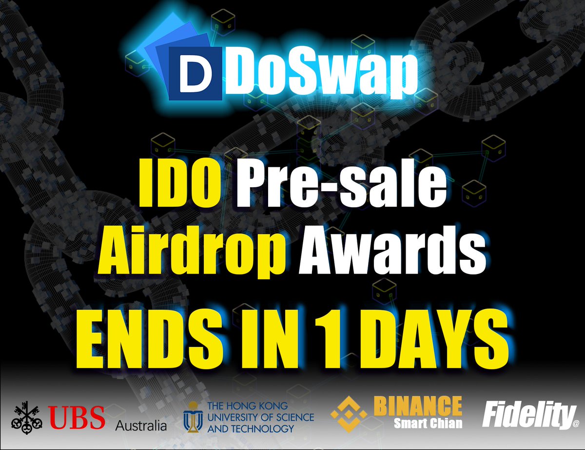 Airdrop and IDO Pre-sale: ＄30,000 DOSP

IDO Pre-sale: Jun 28th 2:00 AM UTC~Jun 30th 2:00 AM UTC
Pre-sale price: $0.02
Opening price: $0.03
Minimum purchase quantity: $50
IDO LINK: doswap.finance/join.php
Listed on July 5 2:00 AM UTC

<a href="/coinkit_/">CoinKit</a> mon 0.0005 80 #BNB <a href="/Doswap_Finance/">Doswap.finance</a>